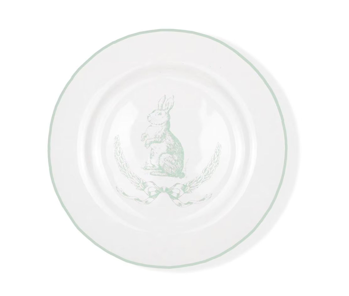 Laurel Wreath Bunny Plate
