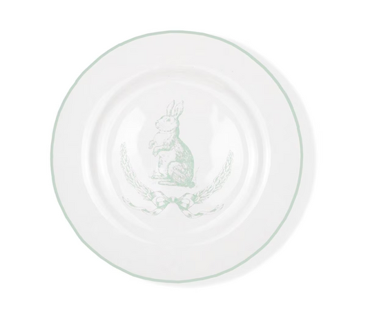 Laurel Wreath Bunny Plate