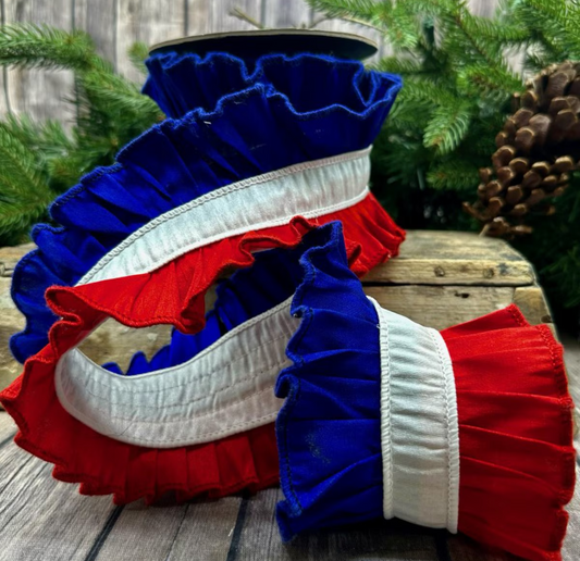 red white royal blue Ribbon