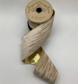 Champagne Velvet Ribbon