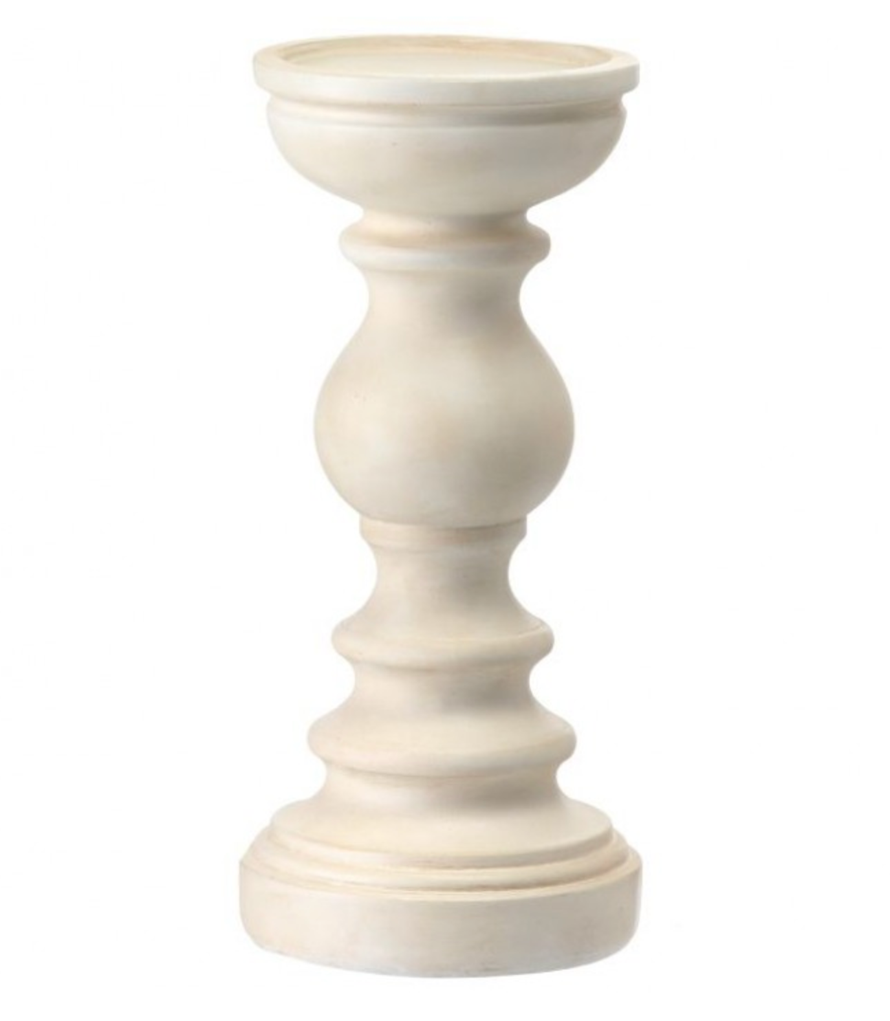 White Wooden Candle Sticks