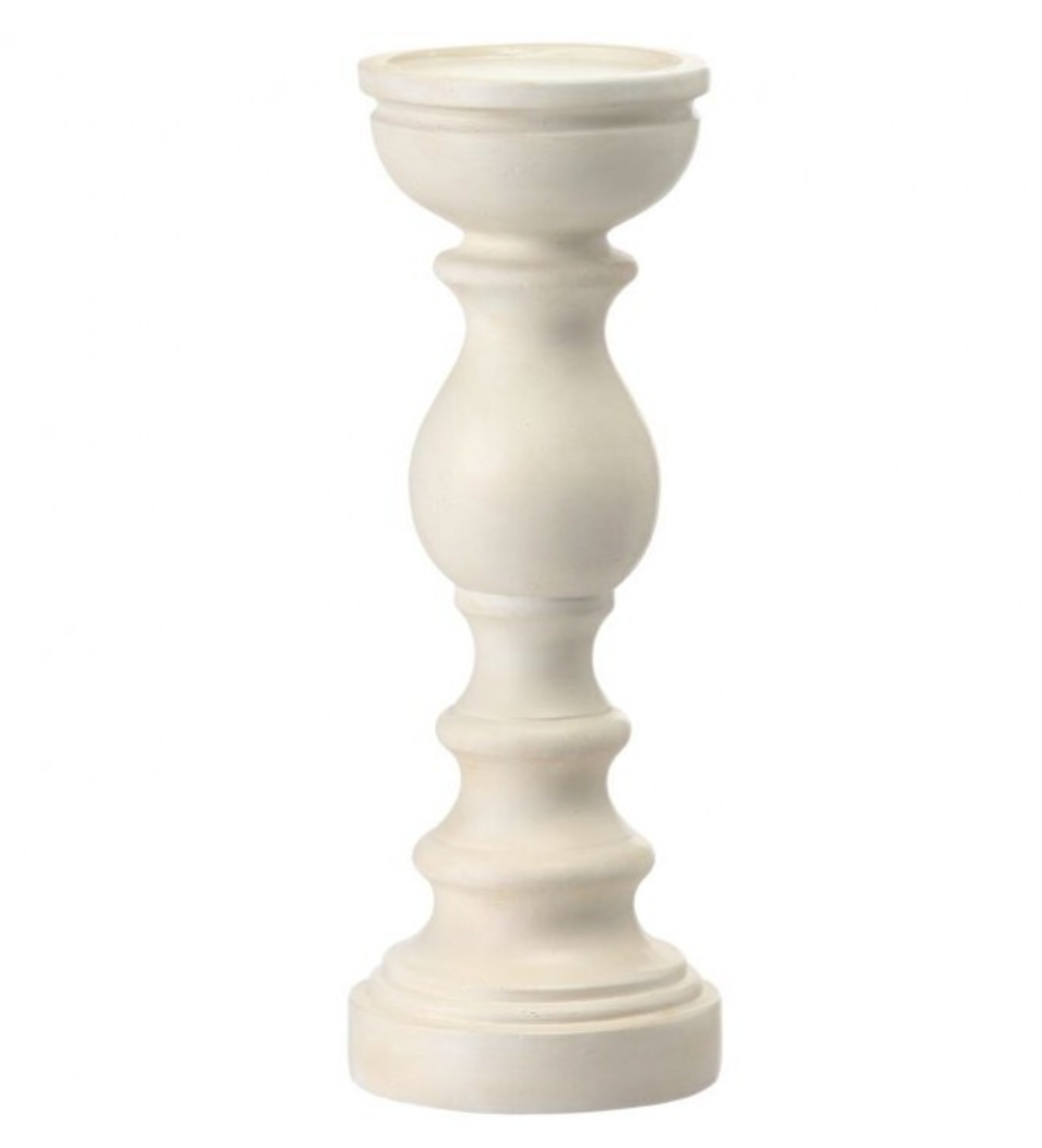 White Wooden Candle Sticks
