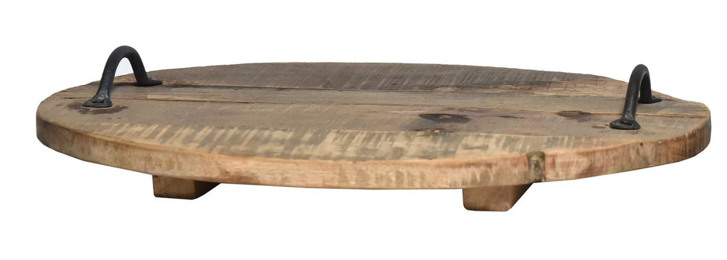 Iron And Rustic Wood Winery Trays