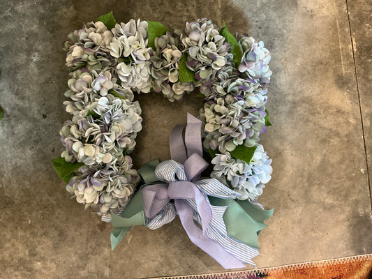 Blue Hydrangea Vine Wreath