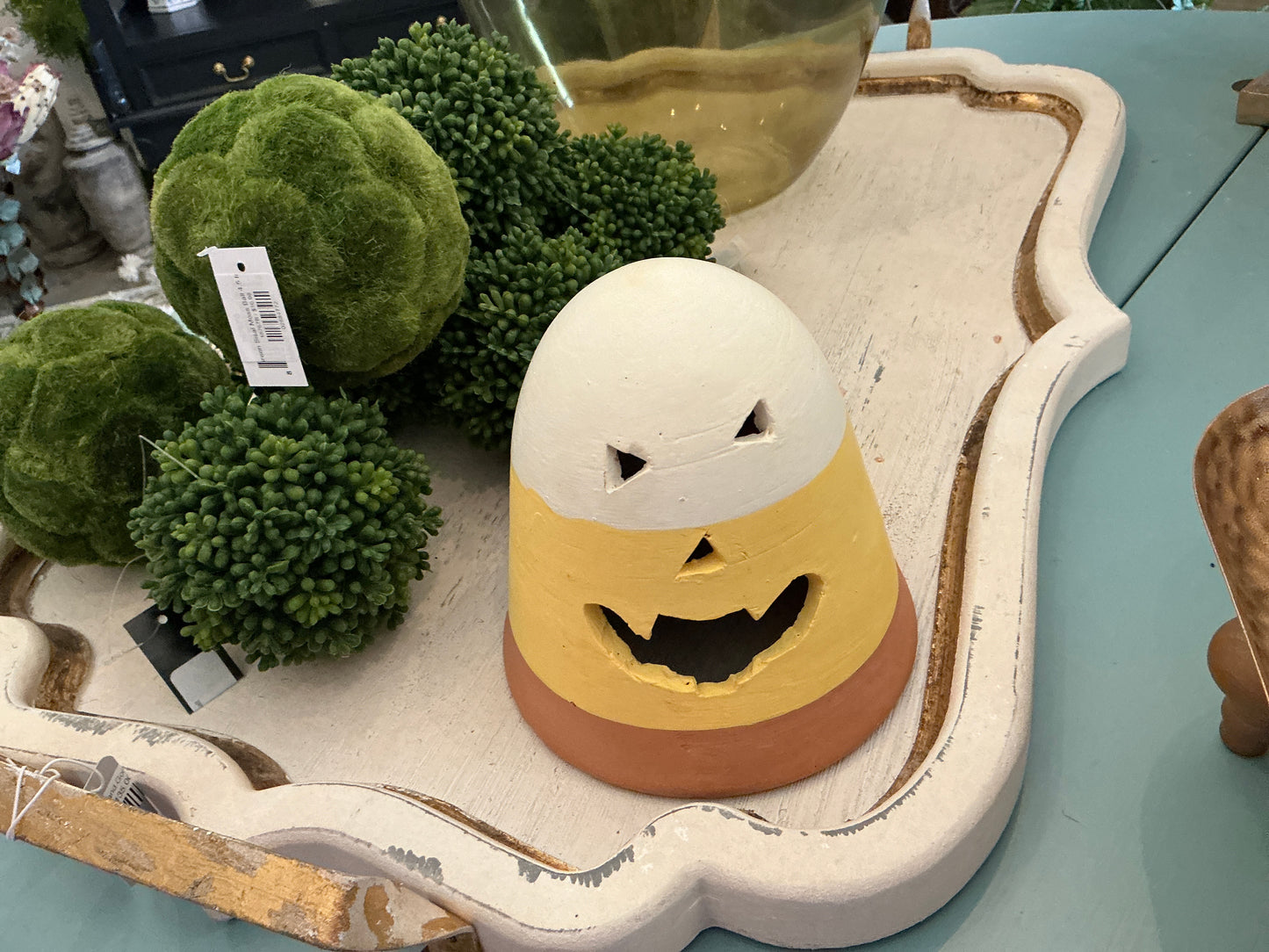 Terra Cotta Candy Corn Luminary