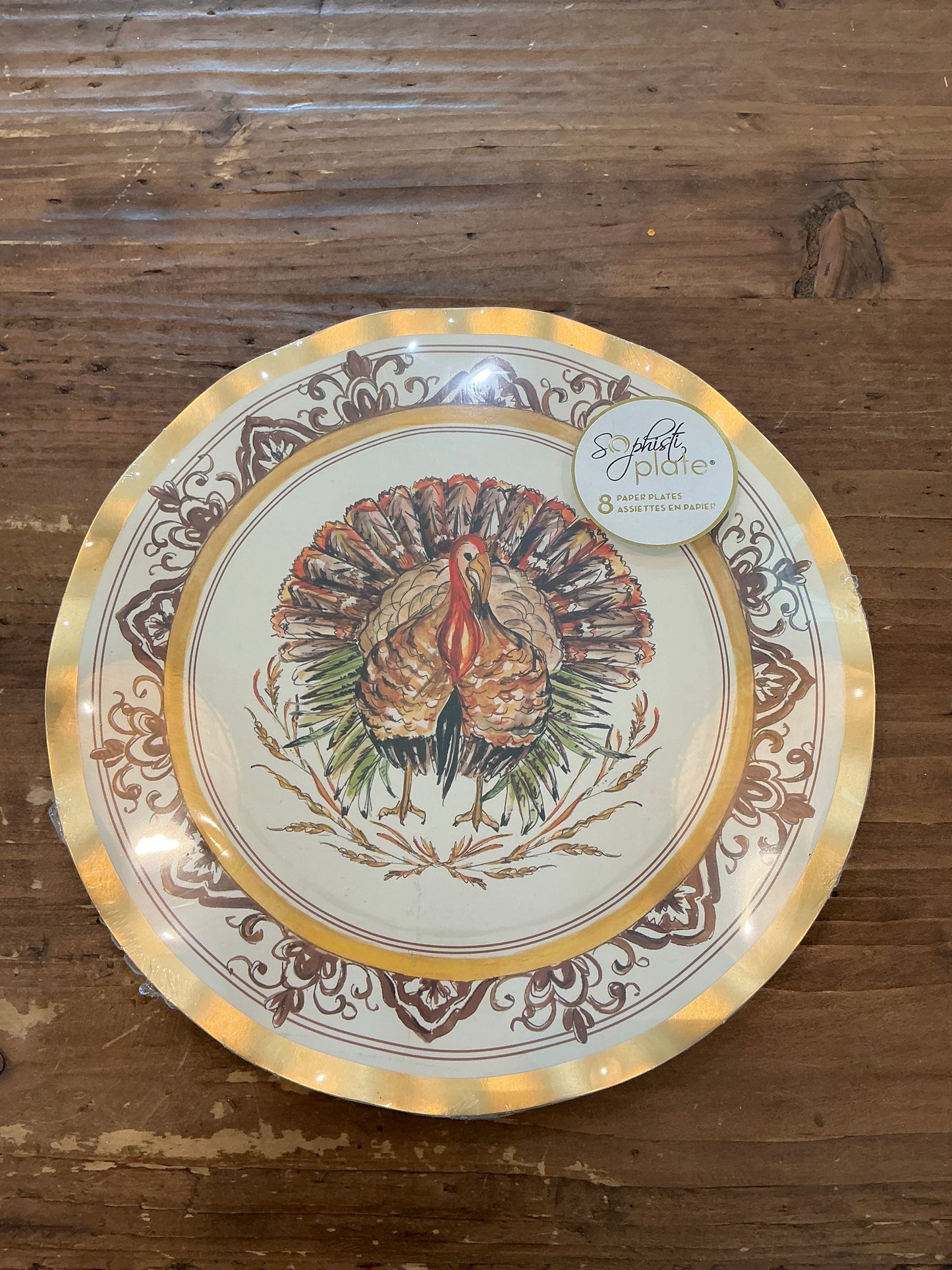 Turkey & Gourds Dinner Plate