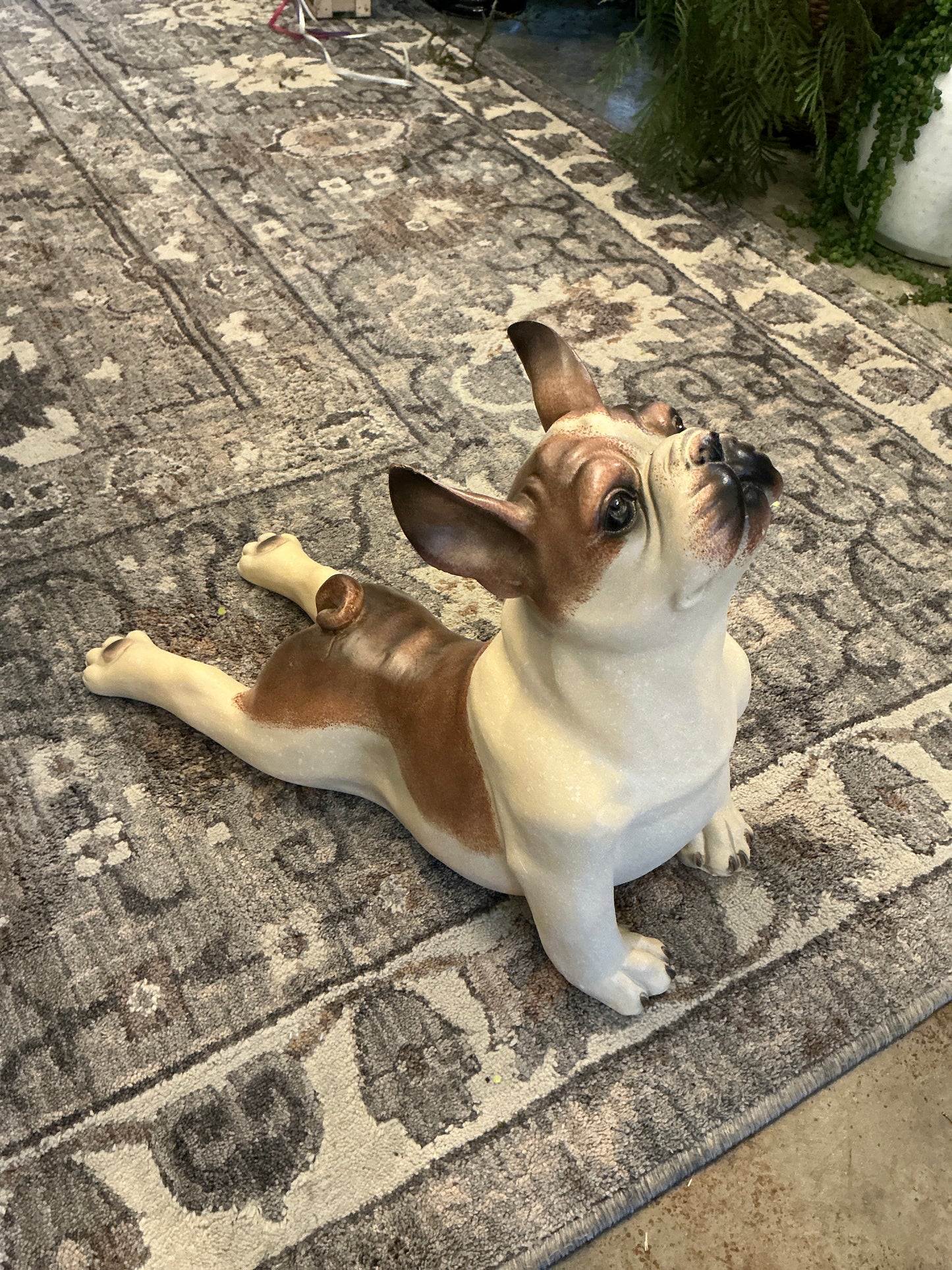 Dog Yoga 15"L x 11"H Resin