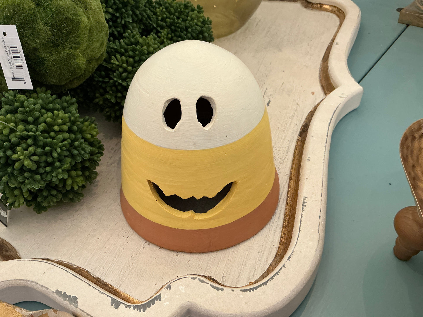 Terra Cotta Candy Corn Luminary
