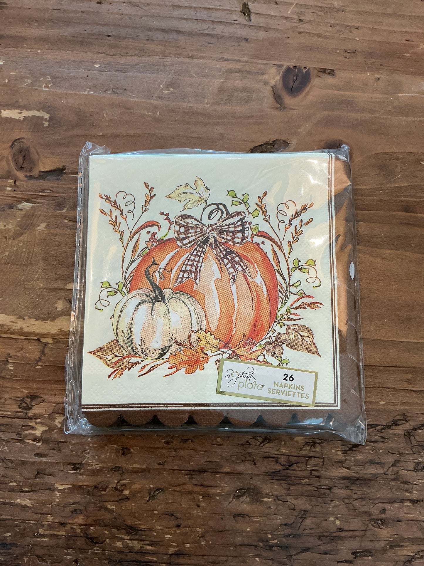 Turkey & Gourds Cocktail Napkin