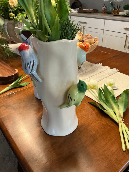 Ceramic Bird Vase