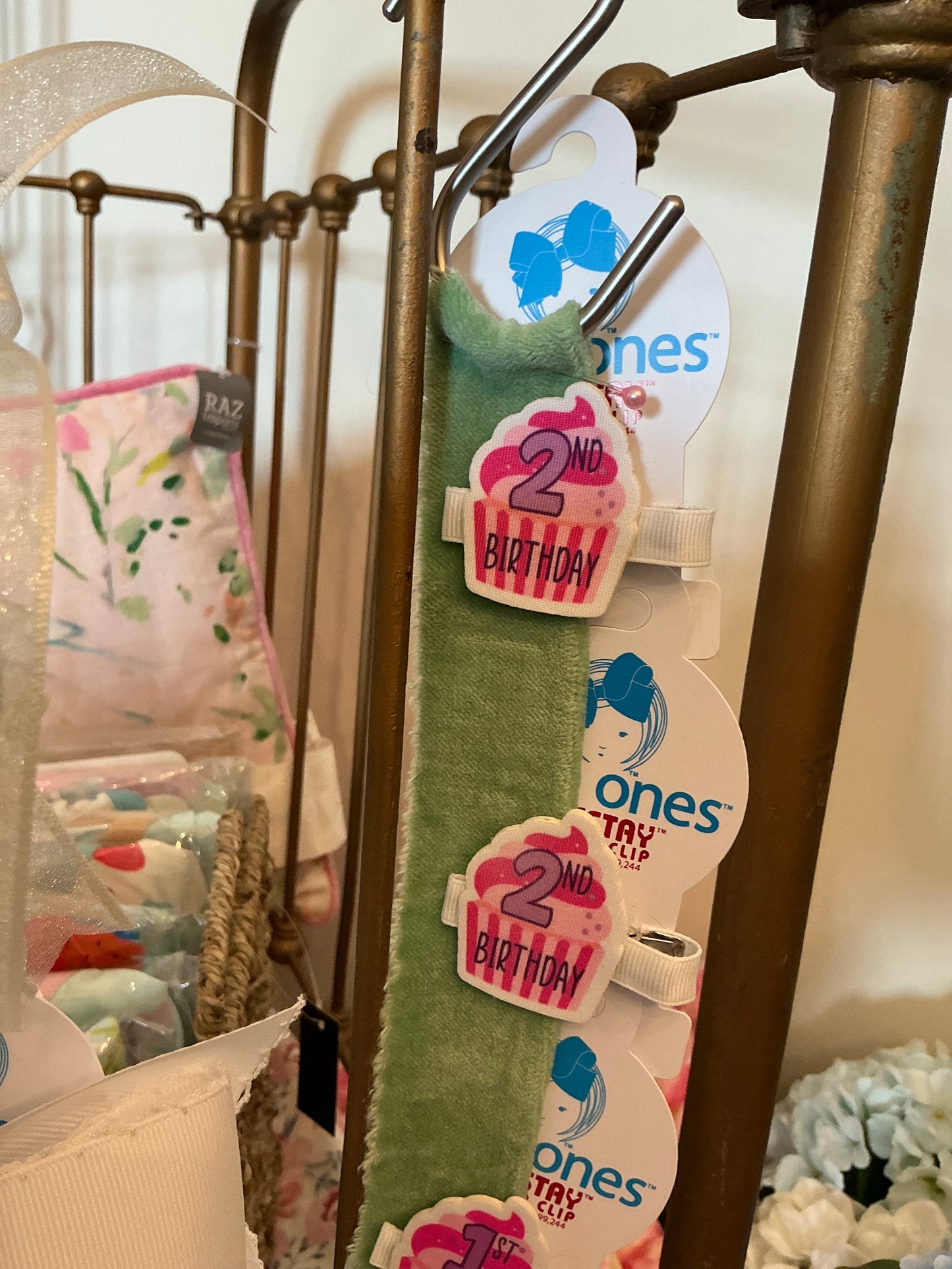 Birthday Bow Clips