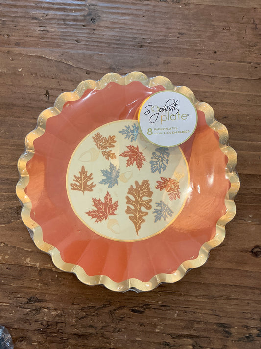 Gilded Harvest Salad Plate