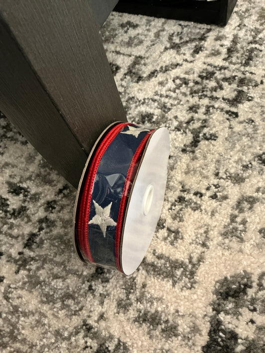 BLRW 1"X10" AMERICANA STAR RIBBON 