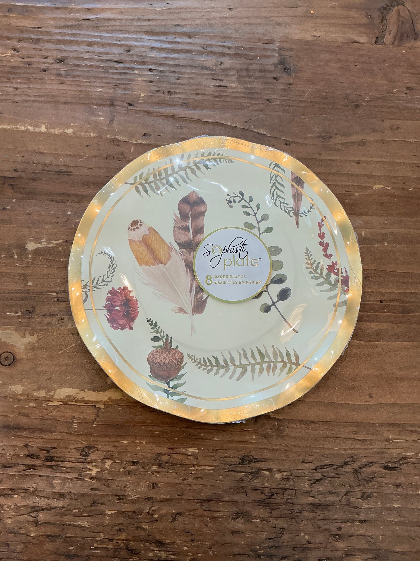 Feather Grove Wavy Salad Plate