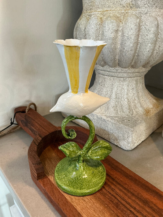 Bird on Vine Candlesticks SM