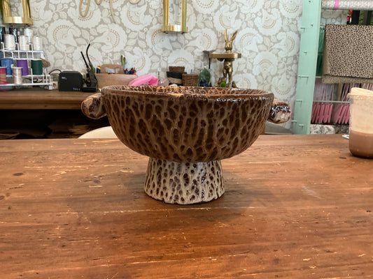 Rustic Ceramic Compote