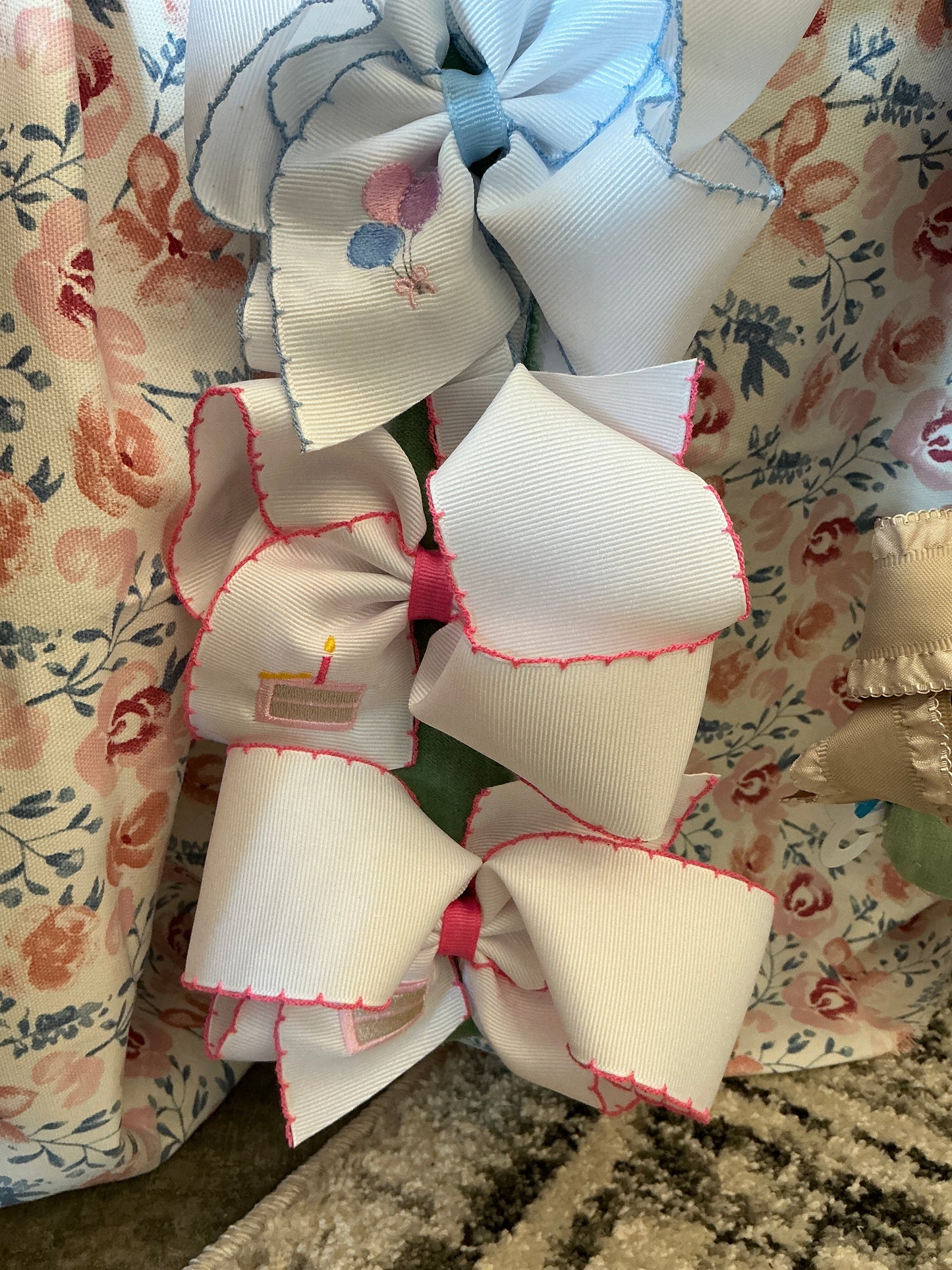 Stitched Birthday Bows