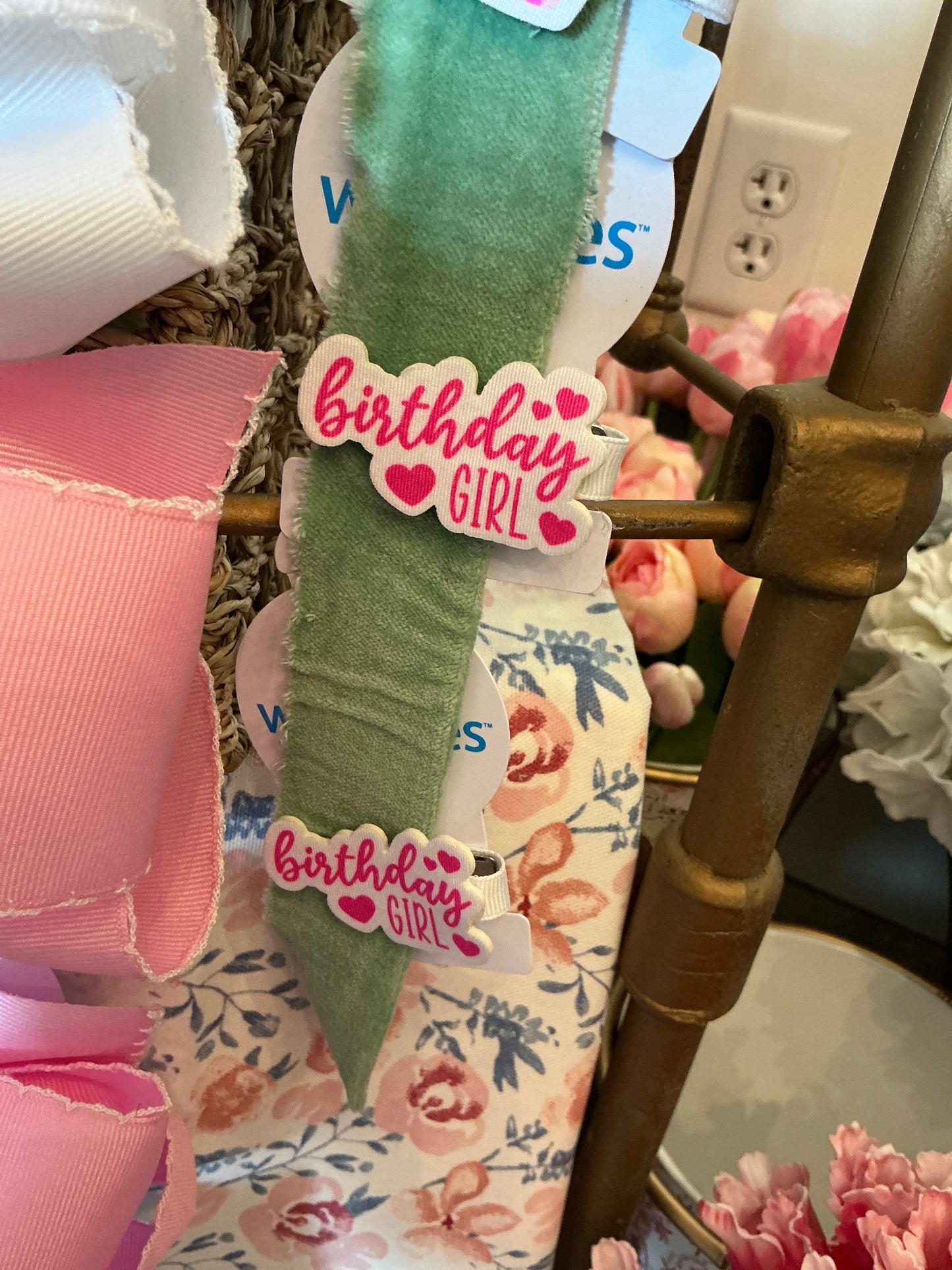 Birthday Bow Clips