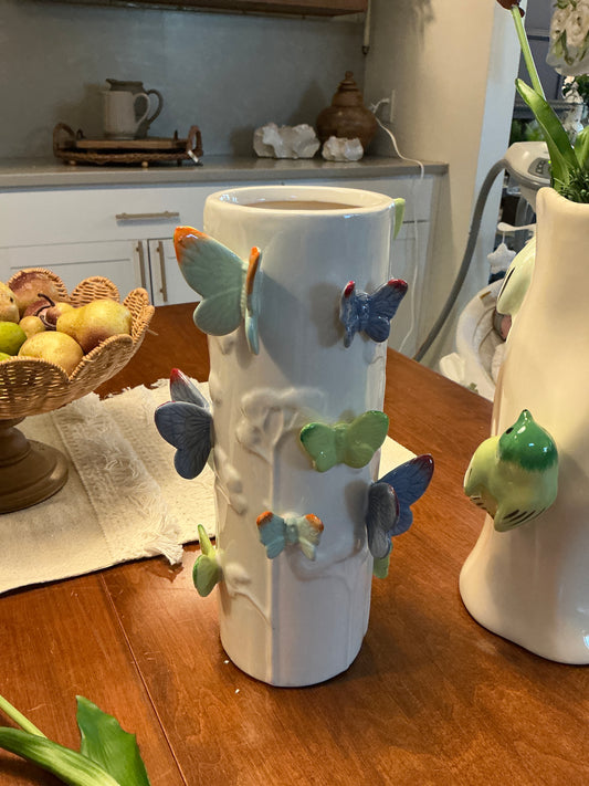 Ceramic Butterfly Vase