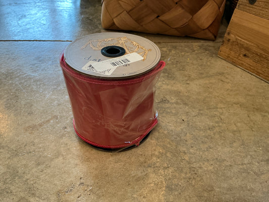 4“ x 10yds taffeta double fused, coral