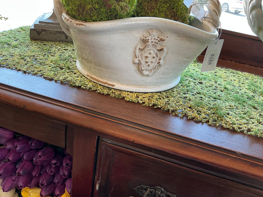 Rutherford Basket Planter - Antique White