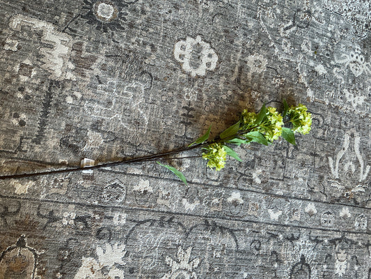 45" Green Snowball Hydrangea Branch