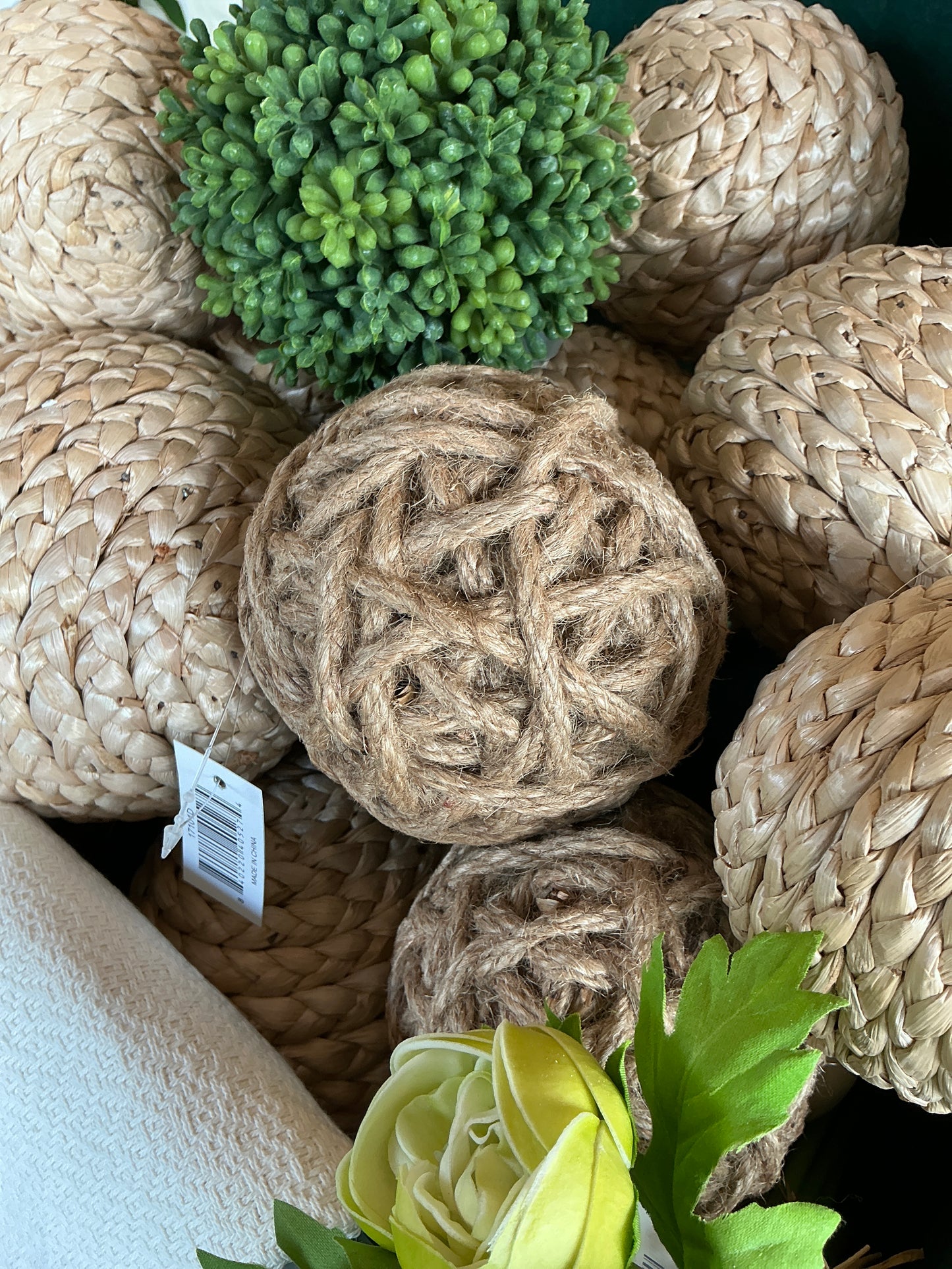 Natural Tan Seagrass Ball