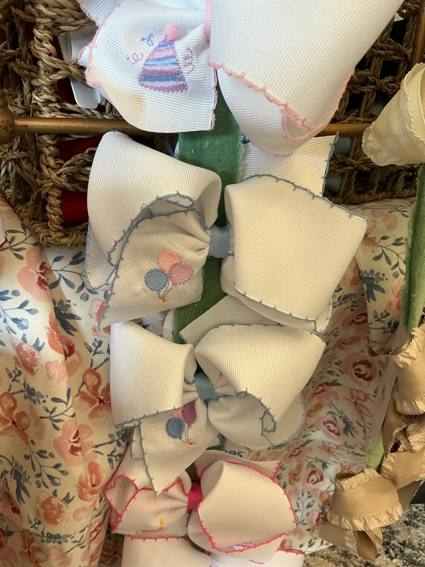 Stitched Birthday Bows