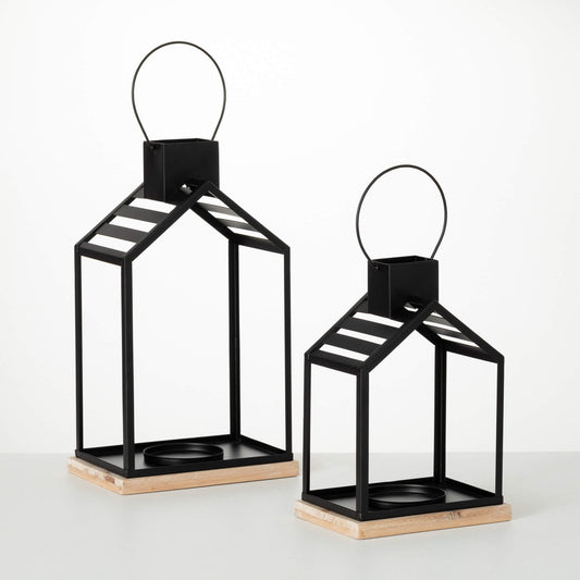 Black Modern Metal Lantern