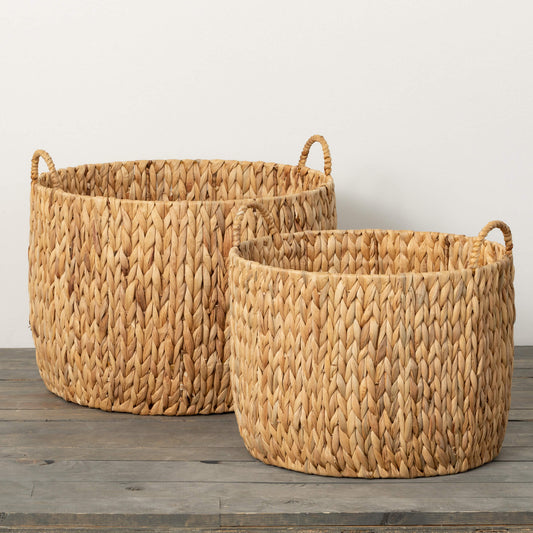 HANDLED WOVEN BASKET