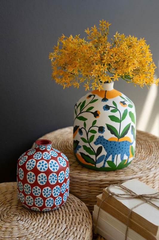 Painted Clay Vases