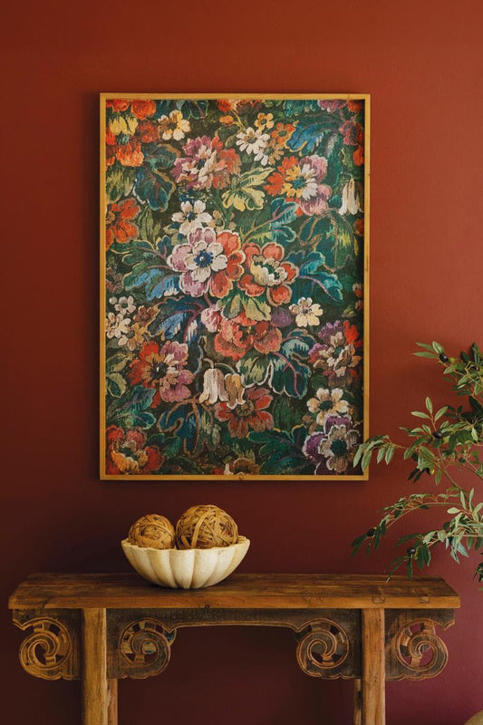 Wood Framed Floral Print